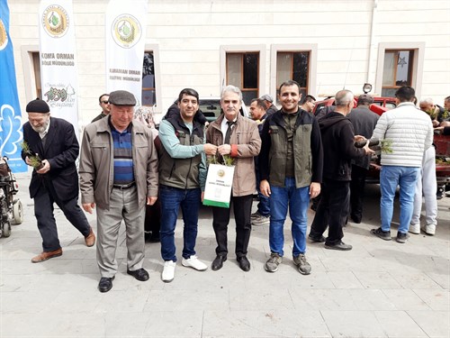 21 Mart Dünya Ormancılık Günü ve Ağaç Bayramı Haftası Kapsamında Fidan Dağıtımı Yapıldı